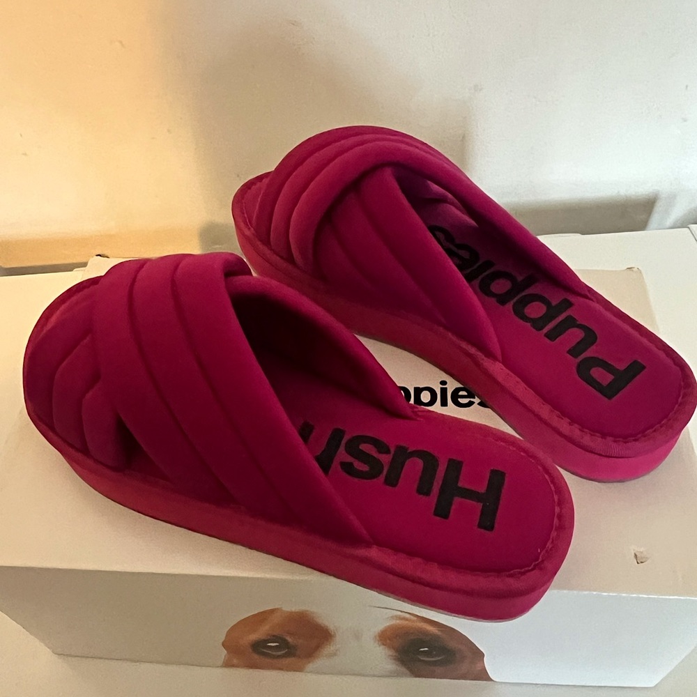 Fushia/ Pink Hush Puppies Sandals